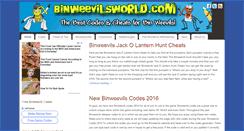 Desktop Screenshot of binweevilsworld.com